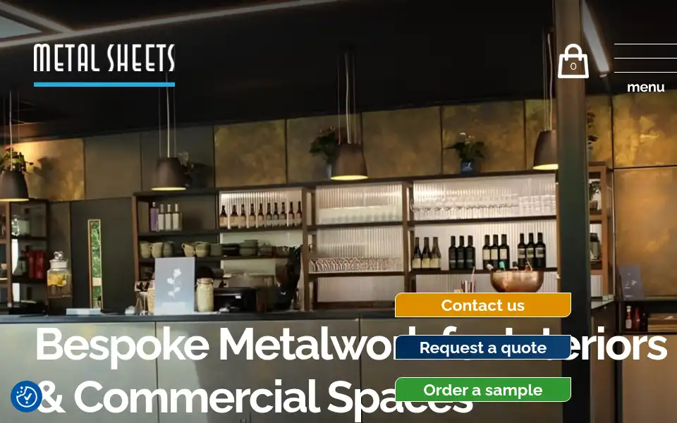 Screenshot of metalsheets.co.uk