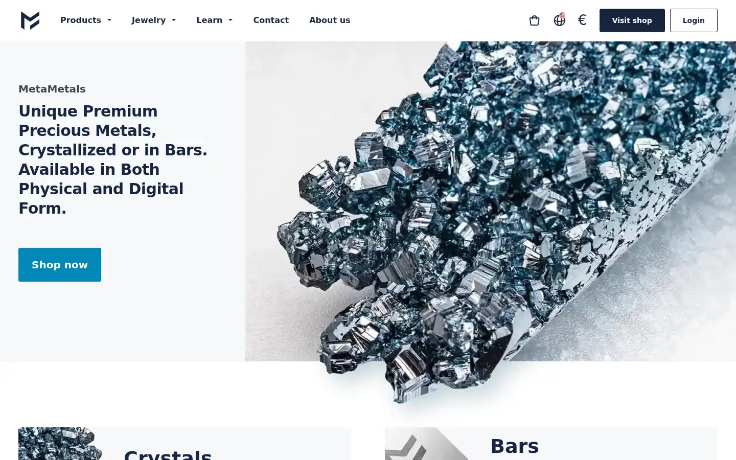 Screenshot of metametals.com