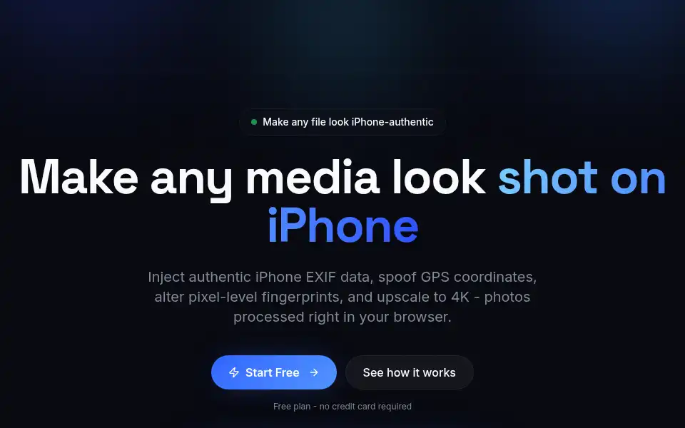 Screenshot of metashift.me