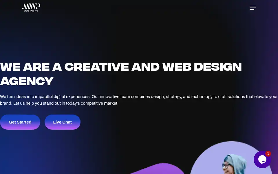 Screenshot of metawebpro.com