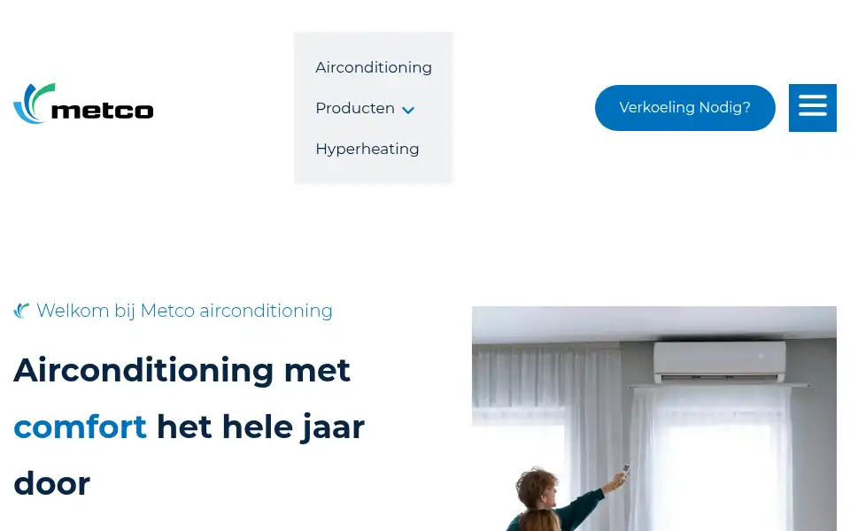 Screenshot of metco.be
