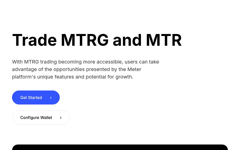 Screenshot of meter.io