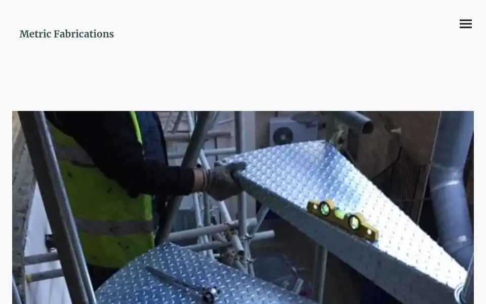 Screenshot of metricfabrications.co.uk