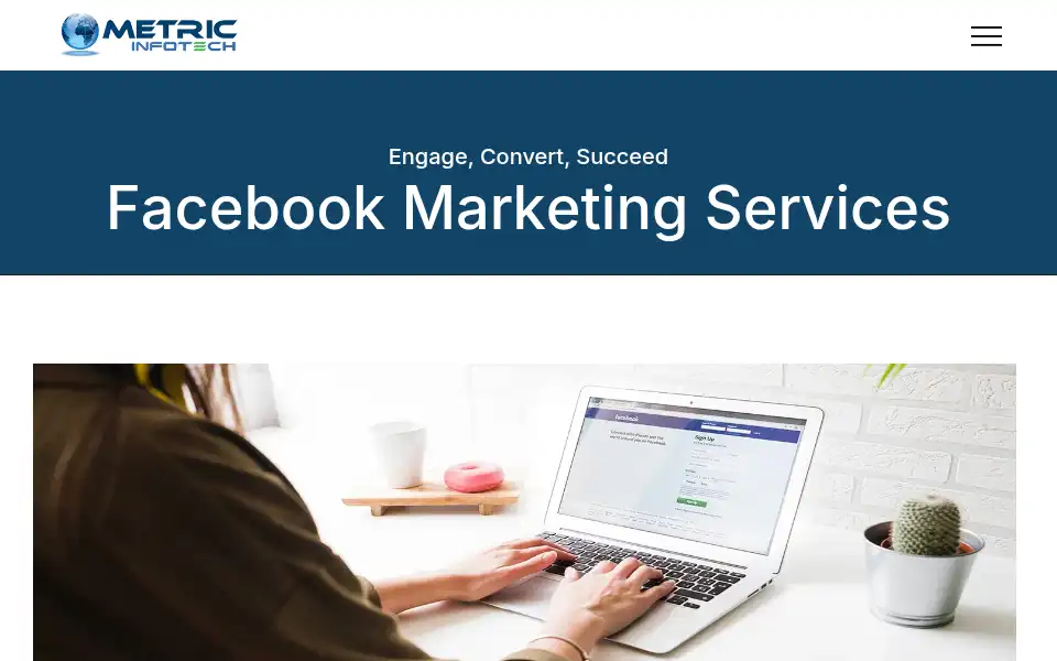 Screenshot of metricinfotech.com