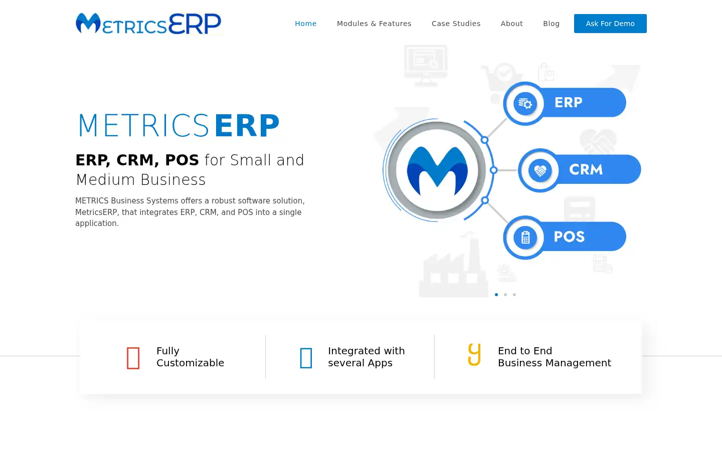 Screenshot of metricserp.com
