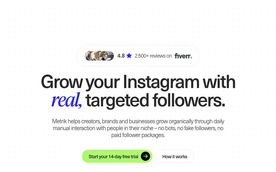 Screenshot of metrik.social