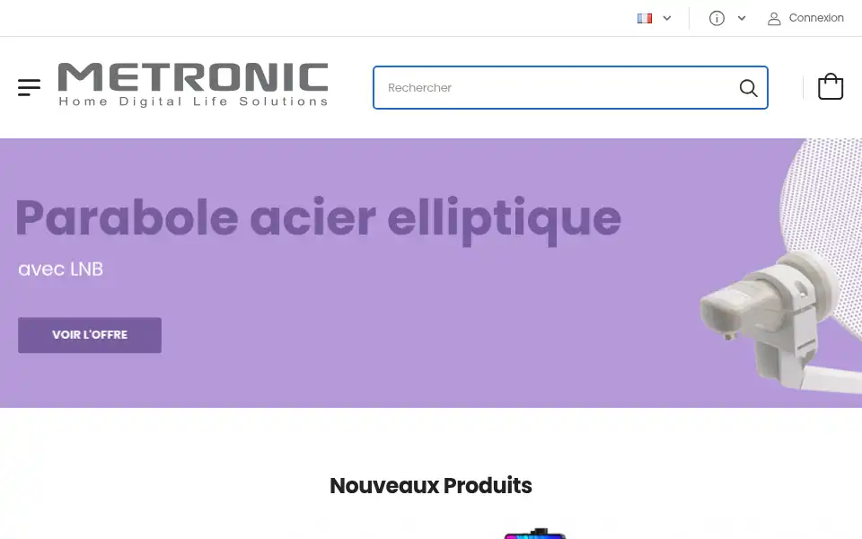 Screenshot of metronicstore.com