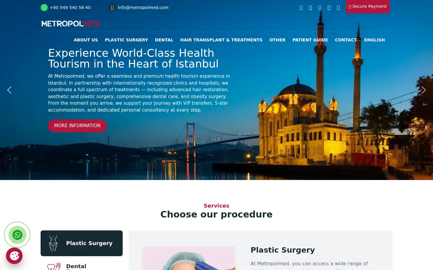 Screenshot of metropolmed.com