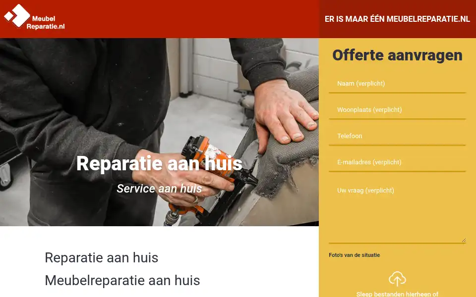 Screenshot of meubelreparatie.nl