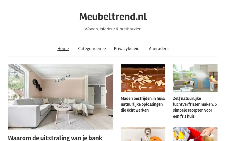 Screenshot of meubeltrend.nl