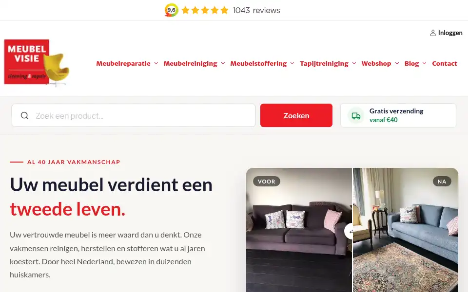 Screenshot of meubelvisie.nl