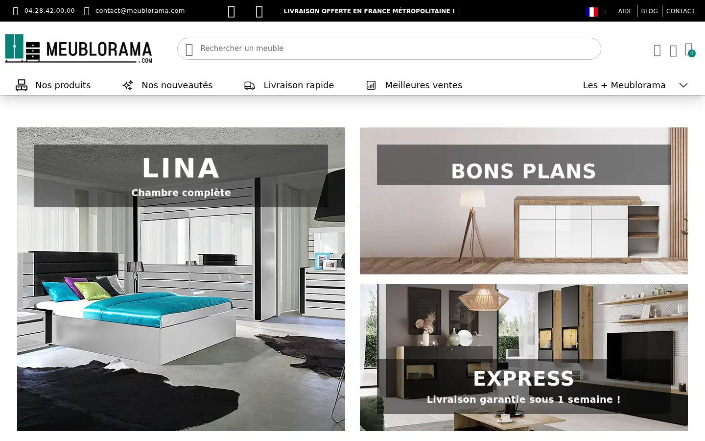 Screenshot of meublorama.com
