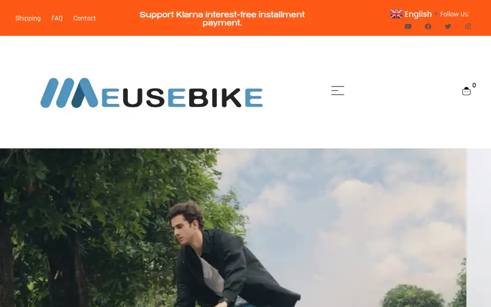Screenshot of meusebike.com