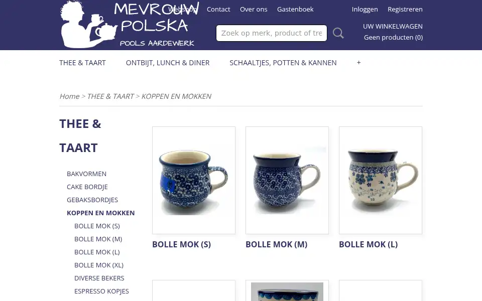 Screenshot of mevrouwpolska.nl