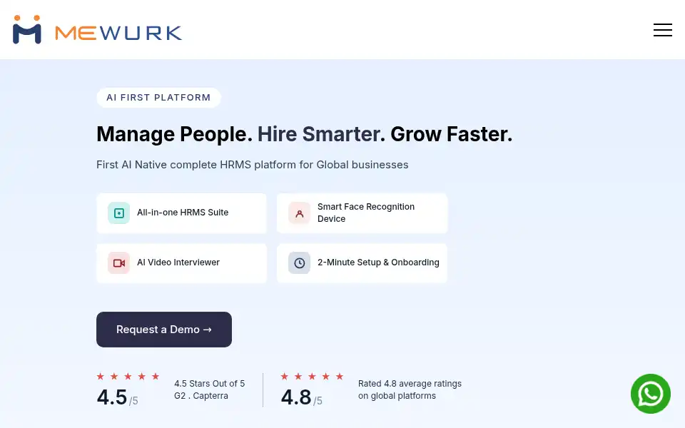 Screenshot of mewurk.com