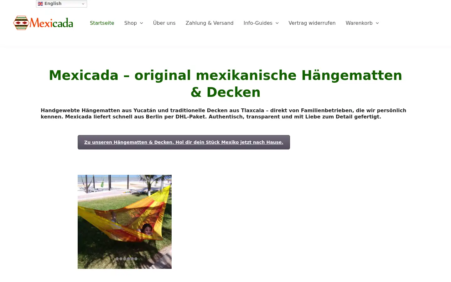 Screenshot of mexicada.de