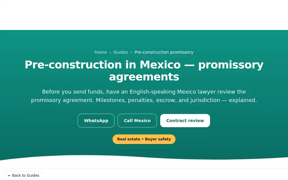 Screenshot of mexicolawyerhelp.com