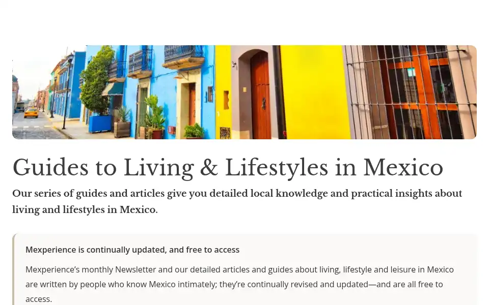Screenshot of mexperience.com