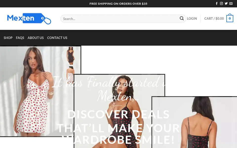 Screenshot of mexten.com