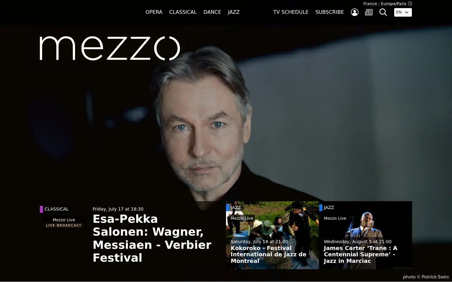 Screenshot of mezzo.fr