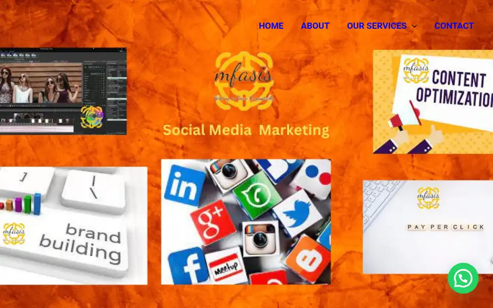 Screenshot of mfasis.in