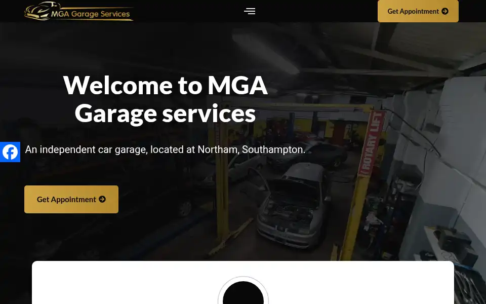 Screenshot of mga-motors.co.uk