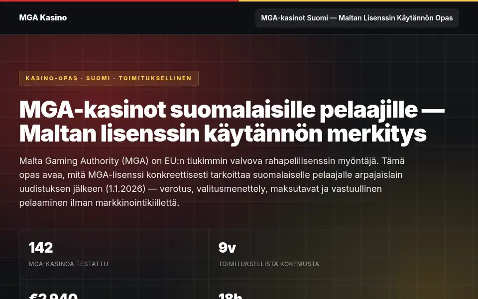 Screenshot of mgakasinos.com