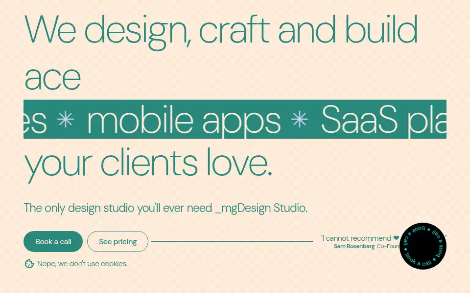 Screenshot of mgdesign.cc