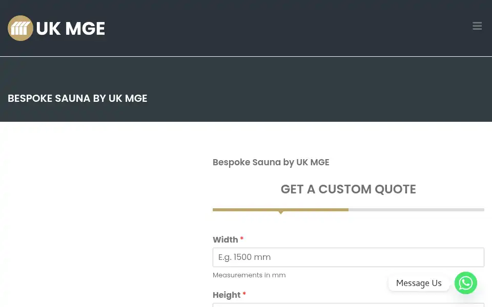 Screenshot of mgeuk.uk
