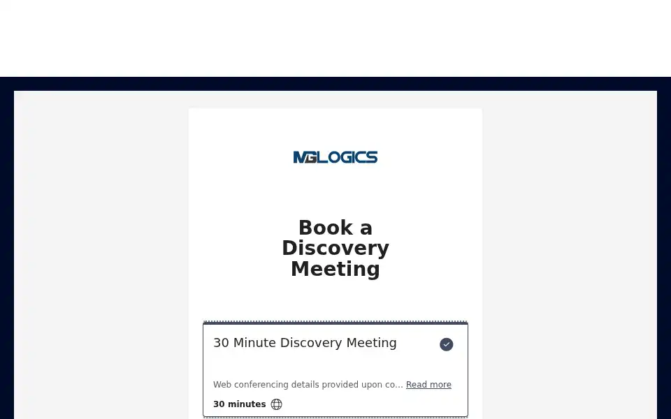 Screenshot of mglogics.com
