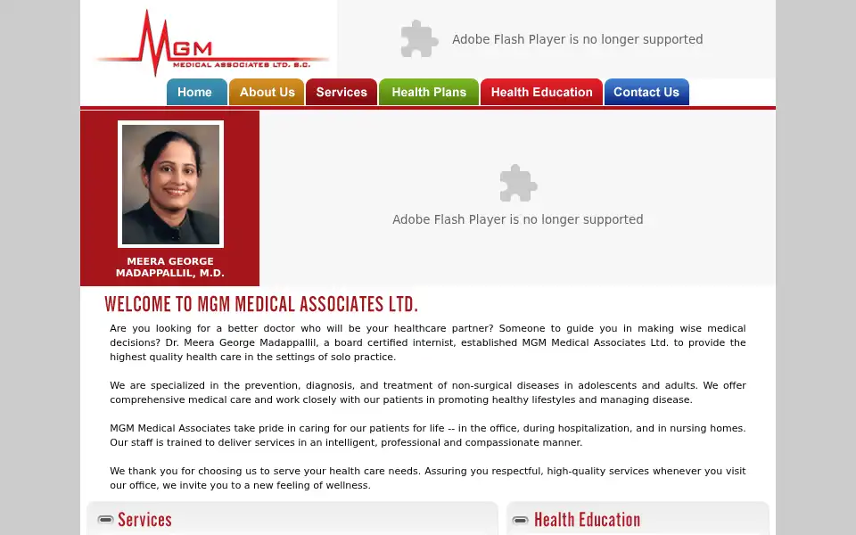 Screenshot of mgmmedical.com