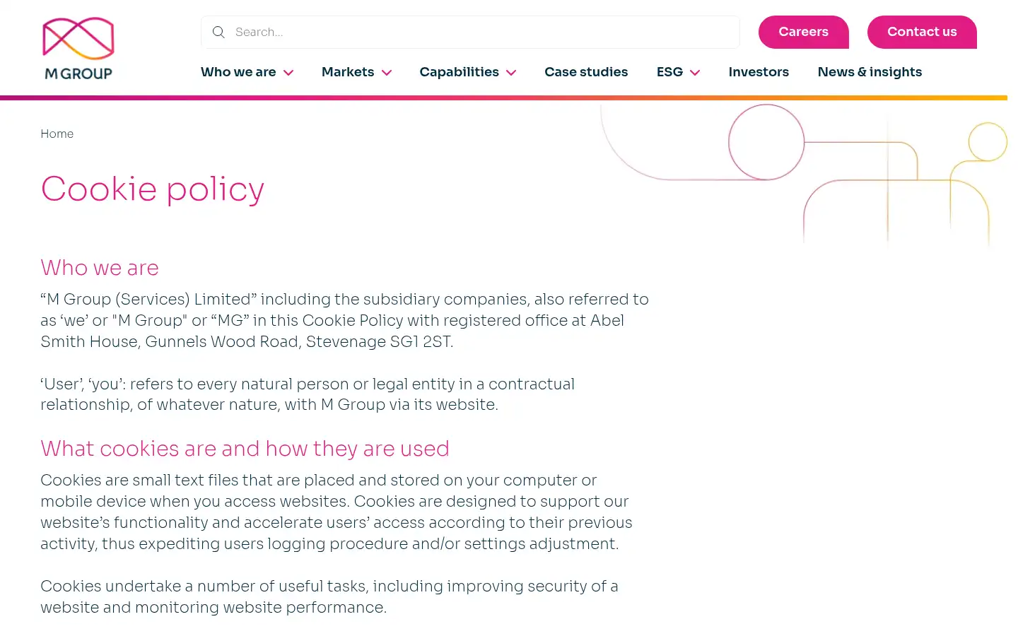 Screenshot of mgroupltd.com