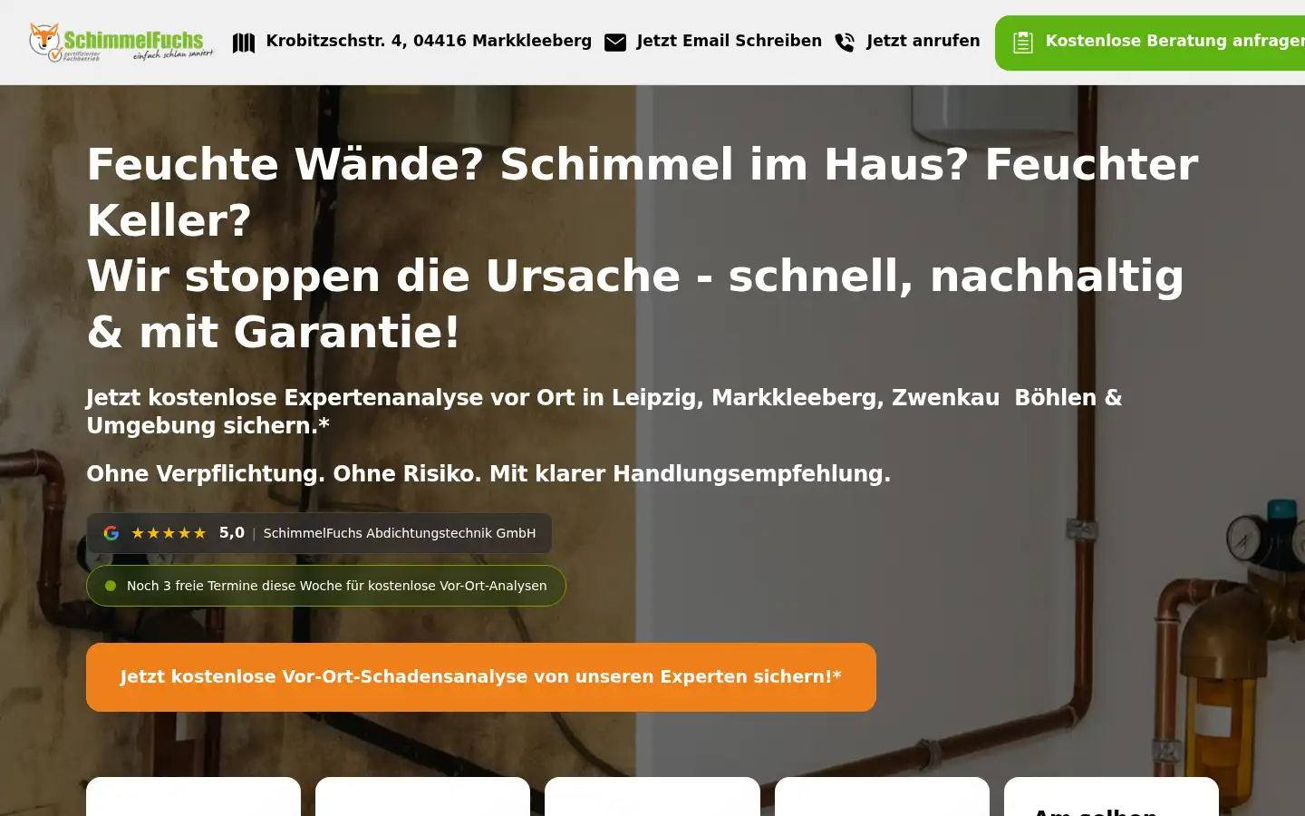 Screenshot of mh-bautenschutz-leipzig.de