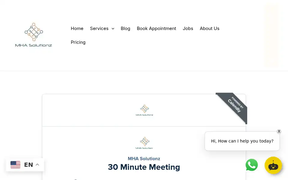 Screenshot of mhasolutionz.com