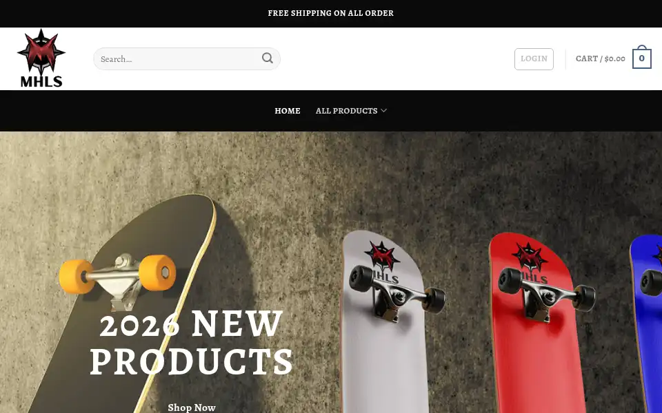Screenshot of mhls.shop
