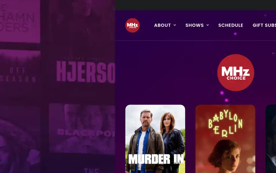 Screenshot of mhzchoice.com
