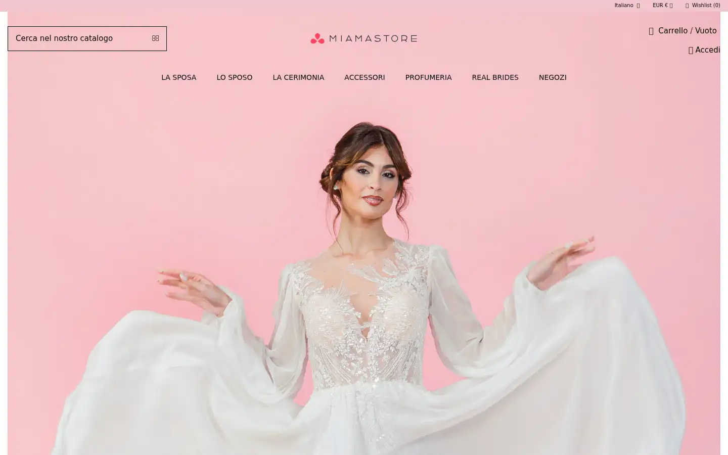 Screenshot of miamastore.com