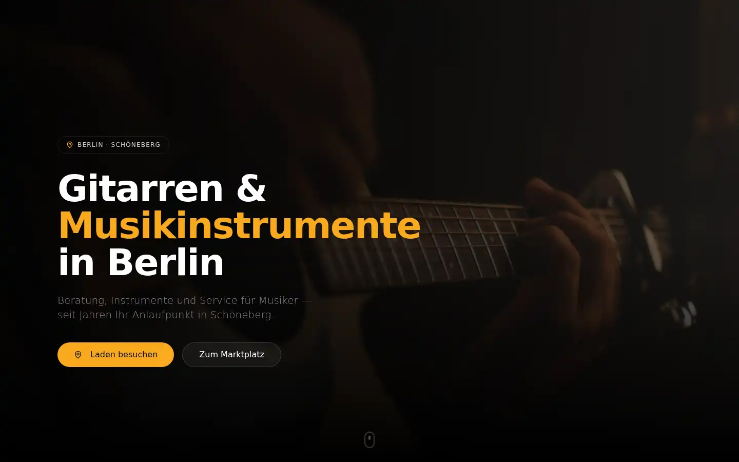 Screenshot of mib-guitars.de