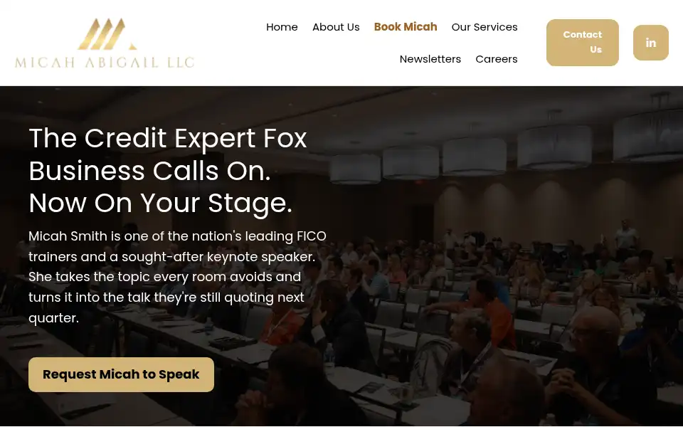 Screenshot of micahabigail.com