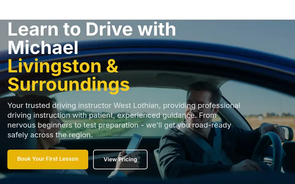 Screenshot of micdrivertraining.co.uk