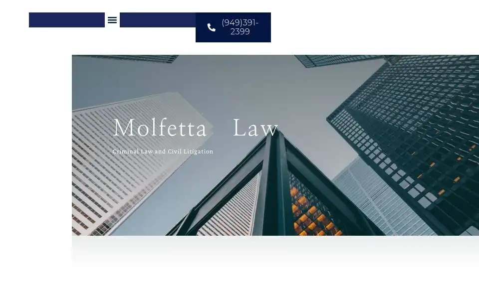 Screenshot of michaelmolfettalaw.com