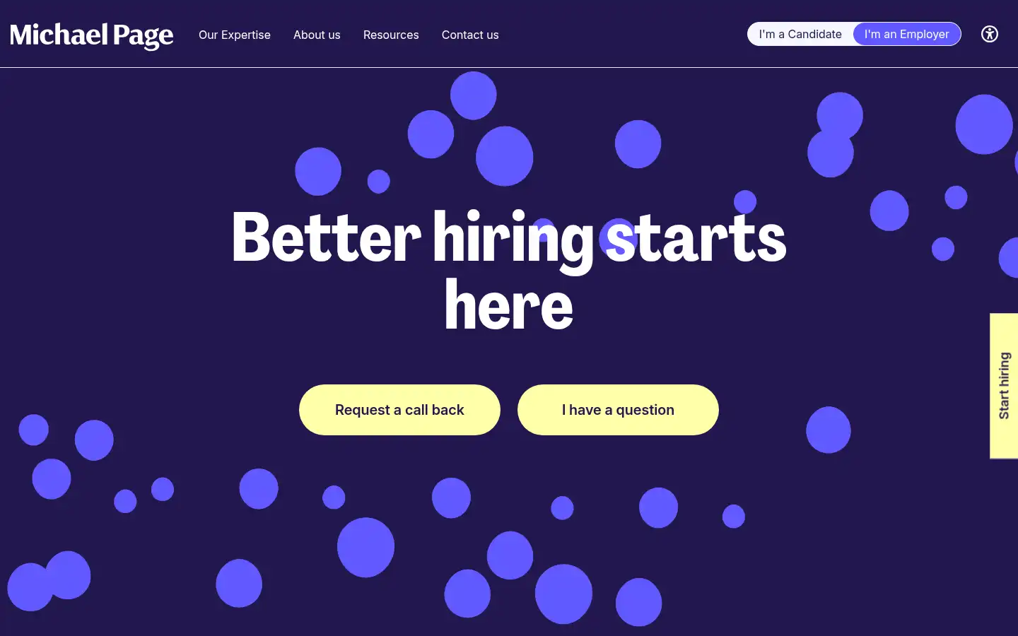 Screenshot of michaelpage.com.au