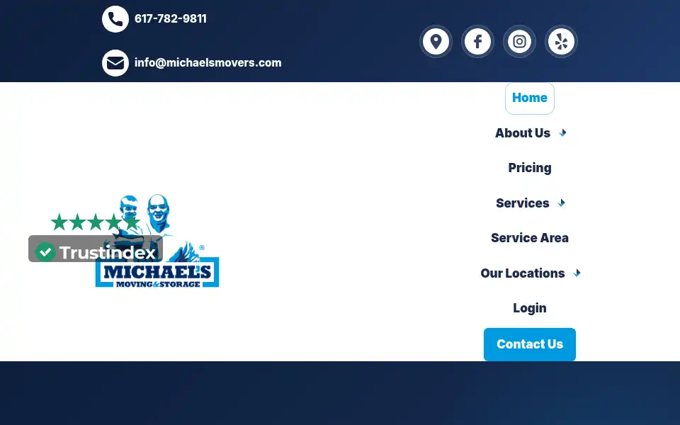 Screenshot of michaelsmovers.com