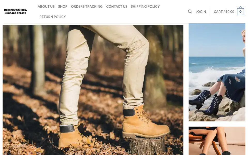 Screenshot of michaelsshoeluggagerepair.com