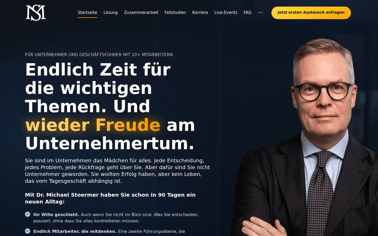 Screenshot of michaelstoermer.com