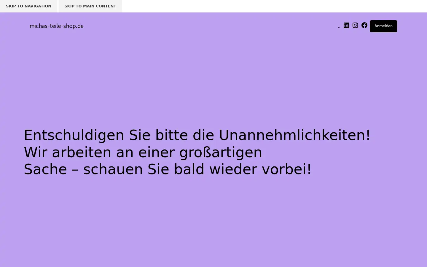 Screenshot of michas-teile-shop.de