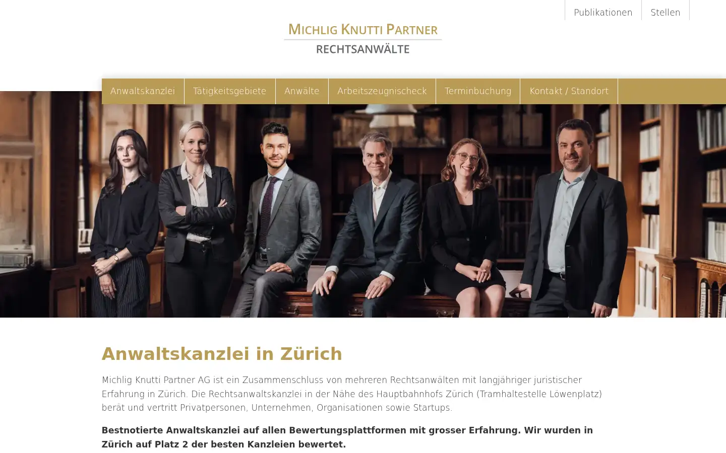 Screenshot of michligknutti.ch