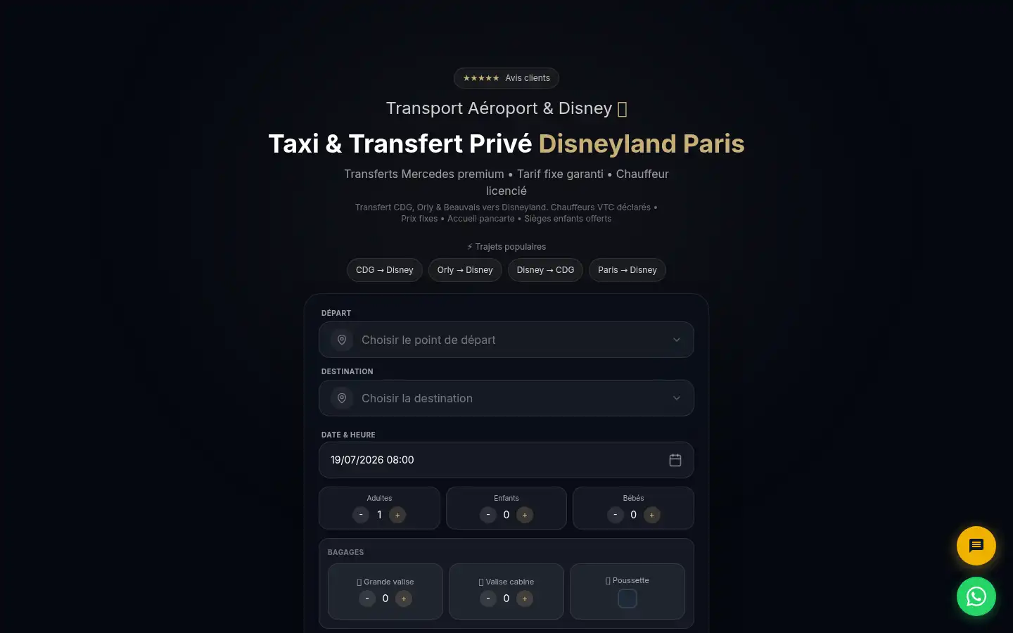 Screenshot of mickeycabs.com