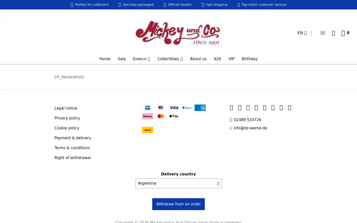Screenshot of mickeyundco.de