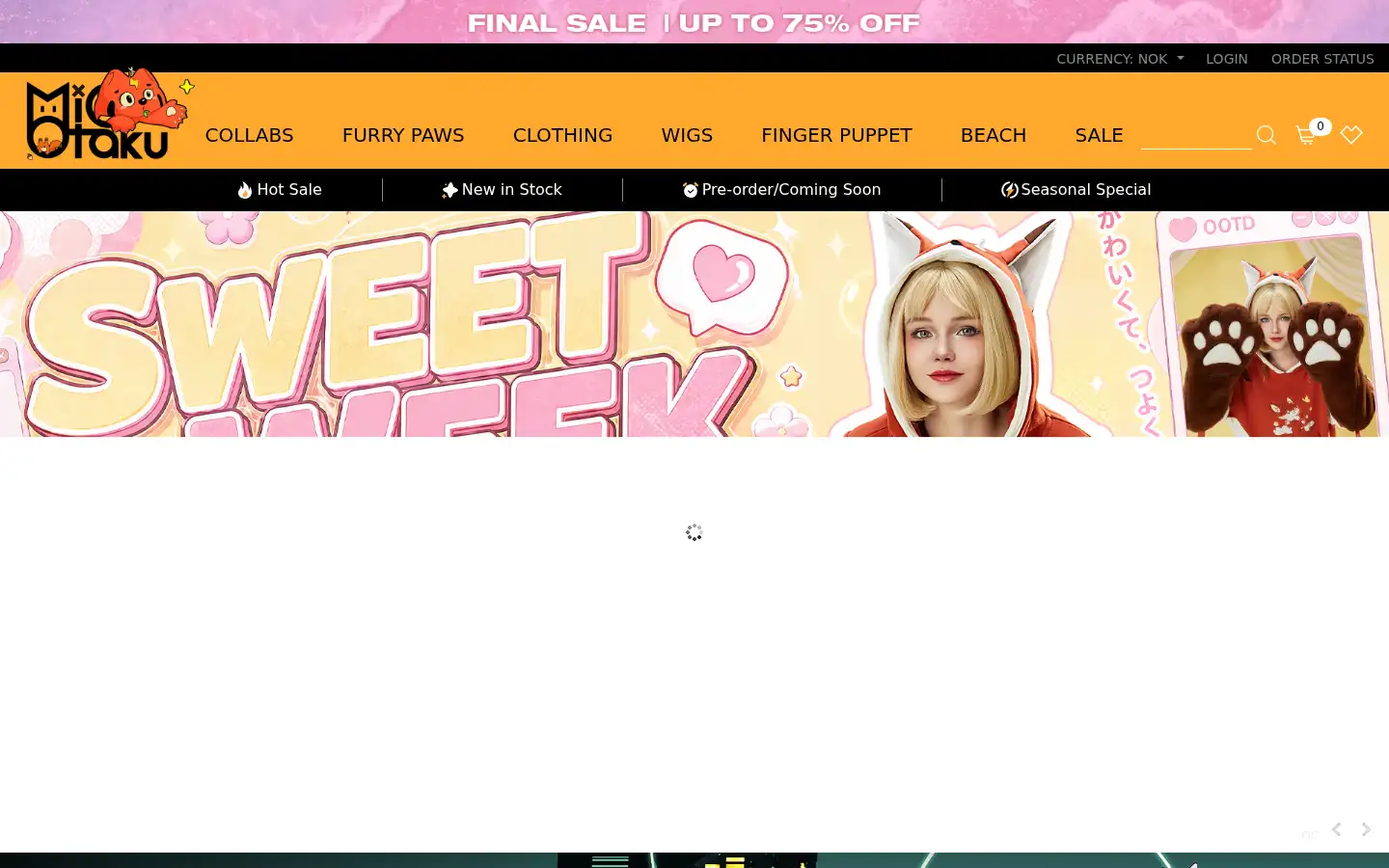 Screenshot of micotaku.com